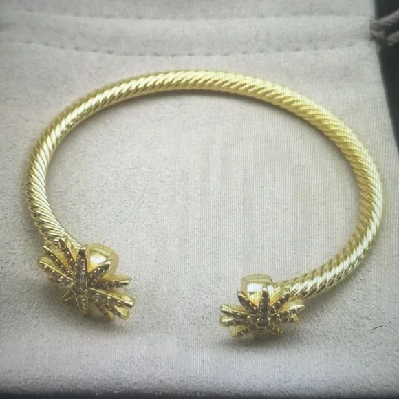 David Yurman Gold 4mm Bracelet - Picture 4 of 5